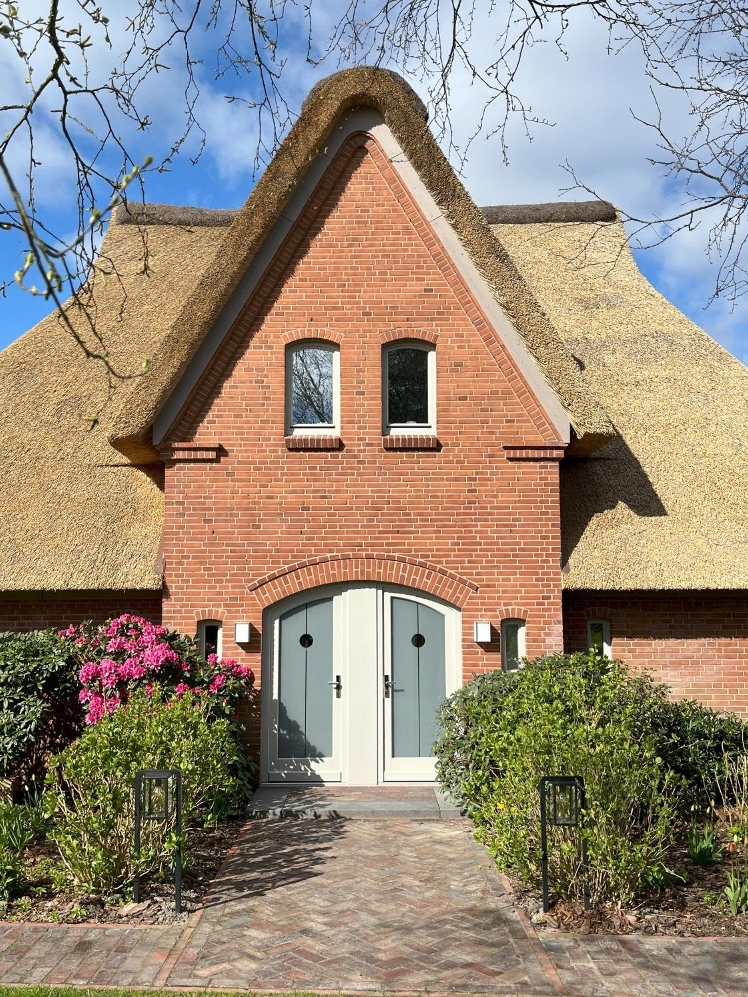 Reetdach-Landhaus Mini Haubarg Tating Exterior photo
